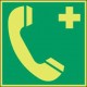 TELEPHONE EMERGENCY PIC374-100X100-B7527 