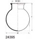 FLASK 10L ROUND BOTTOM FLAT FLANGE 138MM 