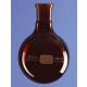 FLASK 025L AMB GLASS NS29/3 ROUND BTM 