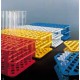 TEST TUBE RACK PP WEIGHTED BLUE 16MM DIA 
