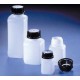 Bottles, wide neck, square, with screw cap, PP, 85×85×210 mm, 1000 ml 