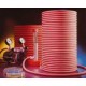 TUBE RUBBER 5X8MM FLEXIBLE RED 