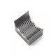 Sieve cassette 4 mm square perforation made of stainless steel 