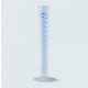 Measuring cylinder 10 ml, tall form PP, cl.B, blue scale 