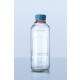 DURAN® YOUTILITY bottle, clear, graduated, GL45, with cyan screw-cap and pouring ring (PP), 250 ml 