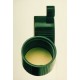 Black plastic caps, solid-top, PTFE-face Solid-top, PTFE-faced rubber liner, thread 15-425,