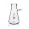 Filtering flask with glass side hose
