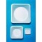 DISPOSABLE POLYSTYRENE WEIGHING DISHES, 1 5/8 X 5/16IN.